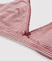 Reggiseno a triangolo donna rosso CARMIN/bianco MARSHMALLOW
