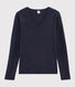 T-shirt scollo a V iconica Donna