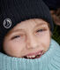 Cappello in maglia con fodera in pile bambino unisex