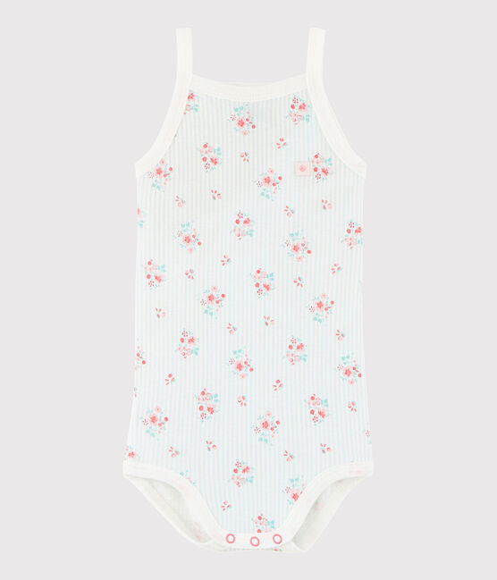 Body con spalline bebè femmina bianco MARSHMALLOW/bianco MULTICO