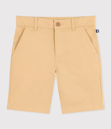 Bermuda bambino in tela di cotone a righe-image