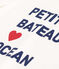 T-shirt a maniche corte in cotone con stampa bambino unisex bianco MARSHMALLOW