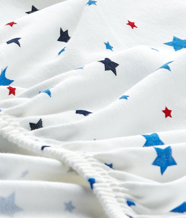 Lenzuolo beb&egrave; bambino a stelle bianco ECUME/bianco MULTICO