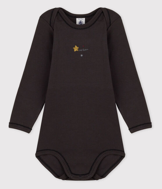 Body manica lunga bebè femmina grigio CAPECOD