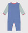 Pigiama senza piedini in cotone a righe neonato blu CALVIN/ MARSHMALLOW