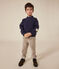Maglia in caldo tessuto felpato bambino blu SMOKING