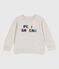 Felpa in cotone bambino unisex grigio BELUGA CHINE