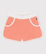 Shorts in spugna di cotone tinta unita bambina