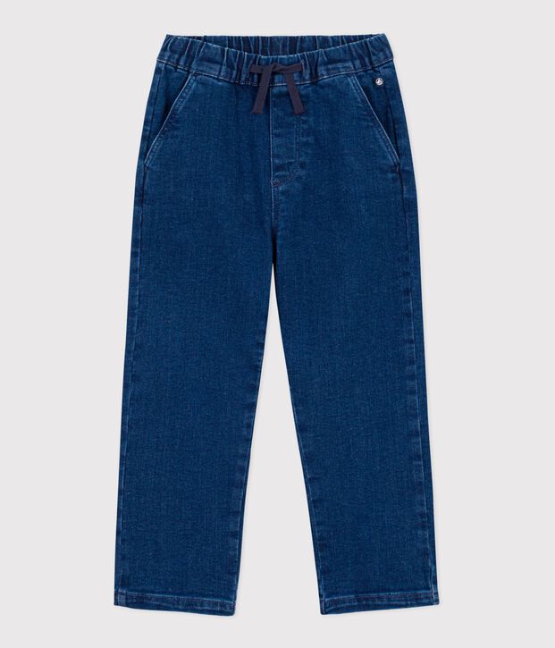Pantaloni in denim bambina blu