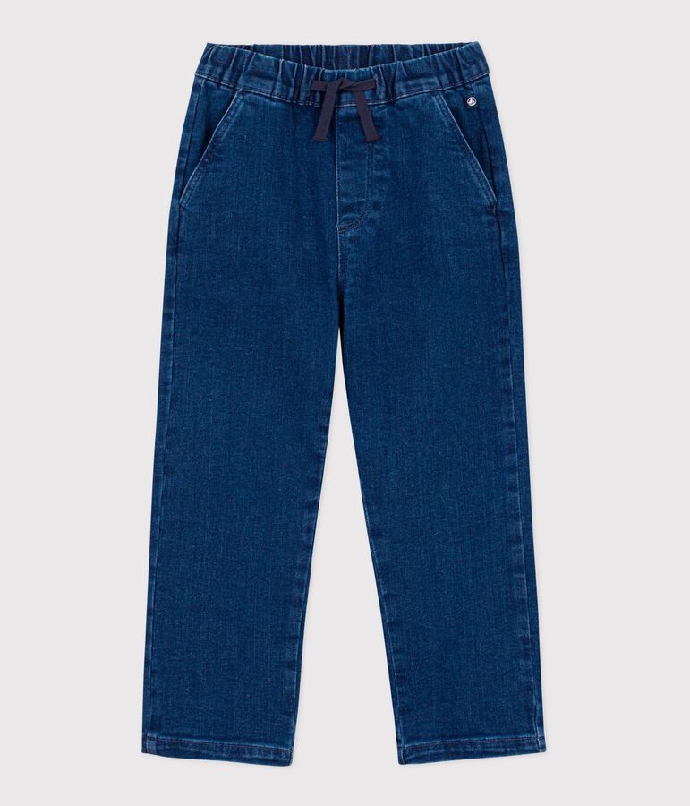Pantaloni in denim bambina blu