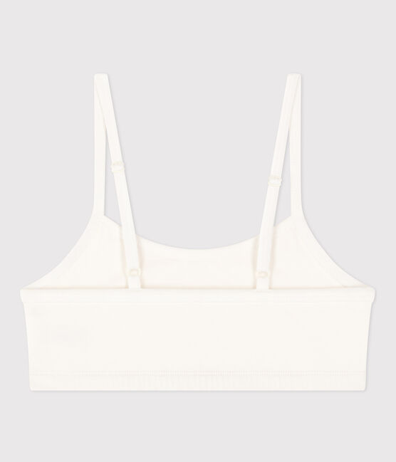 Brassière donna in cotone elastam tinta unita bianco MARSHMALLOW