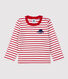 T-shirt a righe in cotone bébé