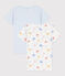 Confezione da 2 t-shirt manica corta bambina in cotone variante 1
