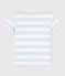 T-shirt a maniche corte in cotone bambina PLEINAIR/ MARSHMALLOW