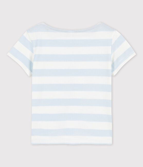 T-shirt a maniche corte in cotone bambina PLEINAIR/ MARSHMALLOW