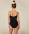 Body in cotone ed elastan donna nero