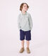 Camicia a maniche lunghe in cotone a righe bambino