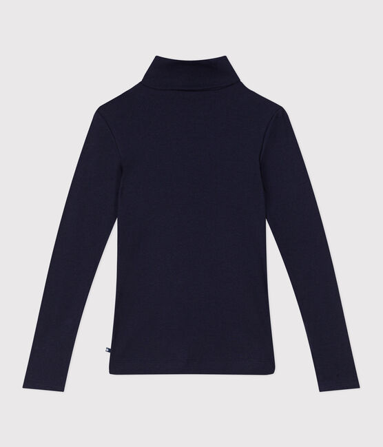 Dolcevita iconico in misto lana e cotone donna blu SMOKING