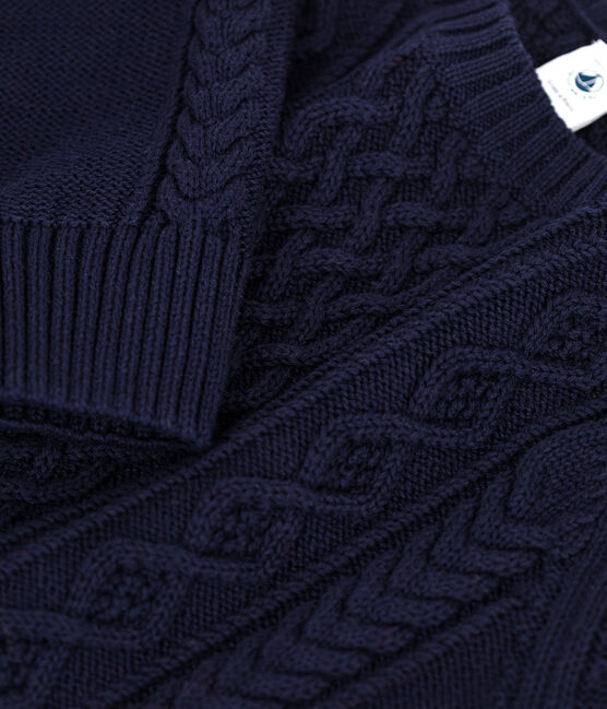 Pullover bambino in cotone unisex blu SMOKING