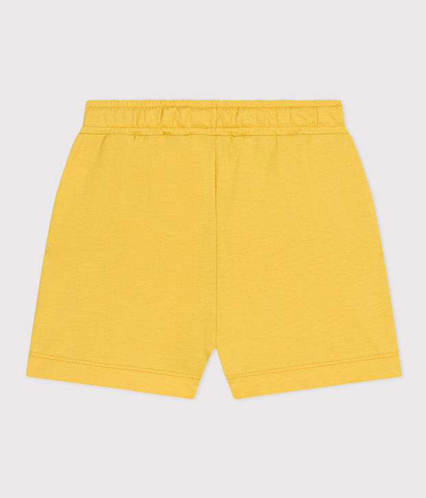 Shorts in cotone bambina giallo