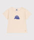 T-shirt a maniche corte bebè in jersey fiammato