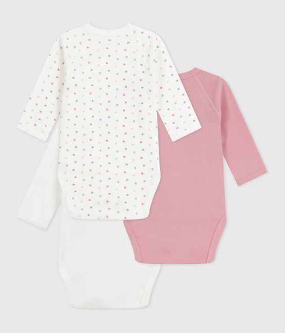 Set di body incrociati a maniche lunghe in cotone fantasia neonato variante 2
