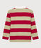 Polo bambino a maniche lunghe a righe in cotone rosso TERKUIT/ JERRYCAN