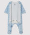 Bodyjama bebè in tubique blu FRAICHEUR/bianco MULTICO
