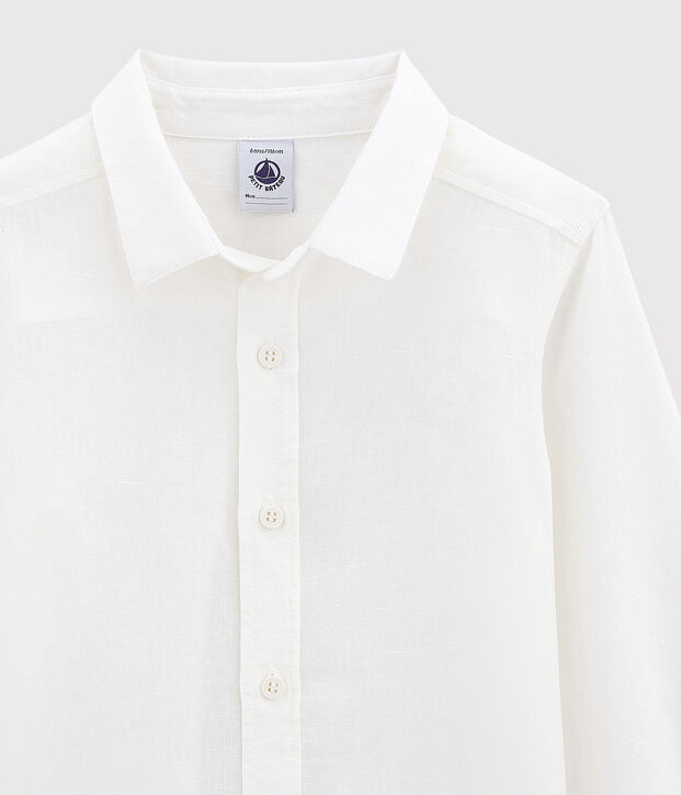 Camicia oxford bambino bianco