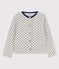 Cardigan in molleton bambina grigio BELUGA/blu MEDIEVAL