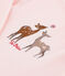 T-shirt serigrafata bambina rosa FLEUR