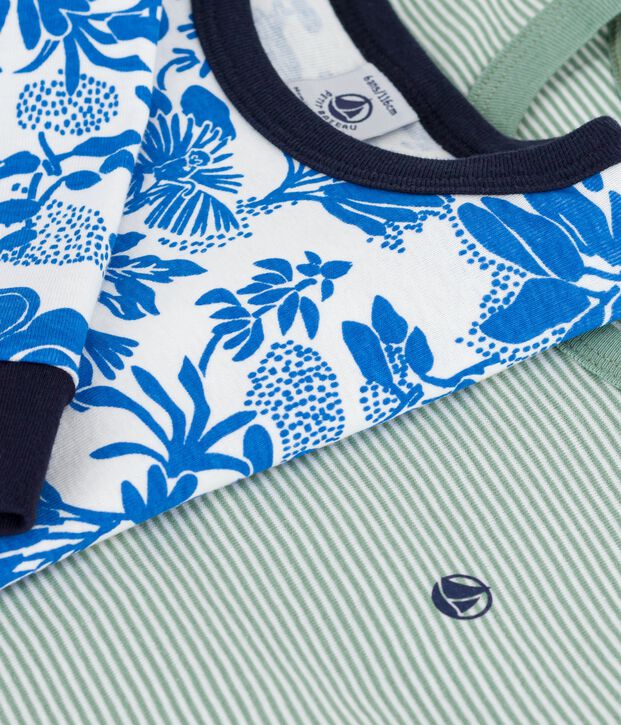 Set di pigiami in cotone fantasia bambino multicolore