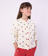 Cardigan in cotone con stampa a pois bambina