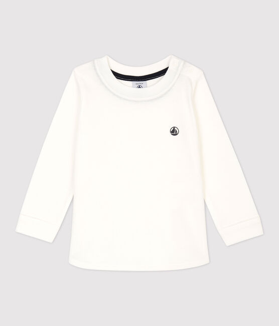 T-shirt in cotone bebè bianco MARSHMALLOW