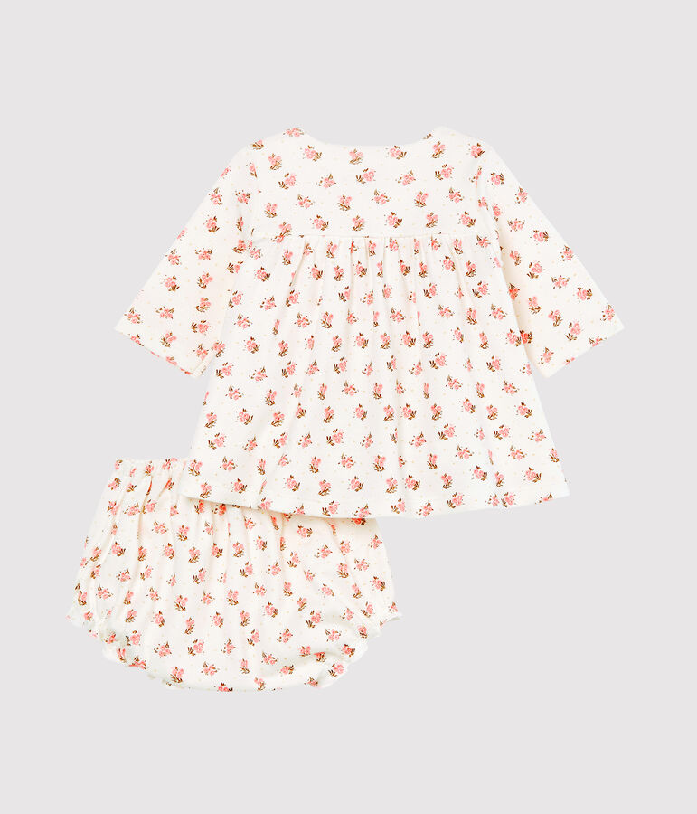 Abito e bloomer neonata bianco MARSHMALLOW/bianco MULTICO