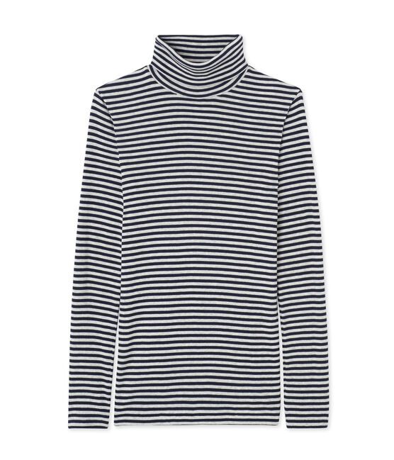 Dolcevita donna a righe Colette blu SMOKING/grigio BELUGA