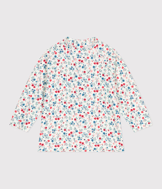 T-shirt anti UV con stampa a fiori neonato bianco MARSHMALLOW/bianco MULTICO