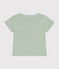 T-shirt bebè a maniche corte in jersey fiammato verde HERBIER