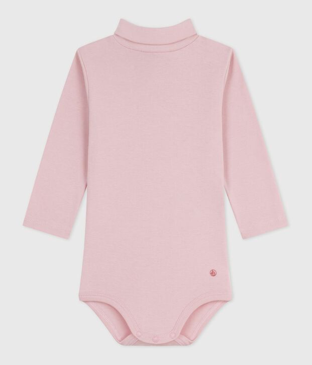 Body a dolcevita in cotone tinta unita neonato JOLI