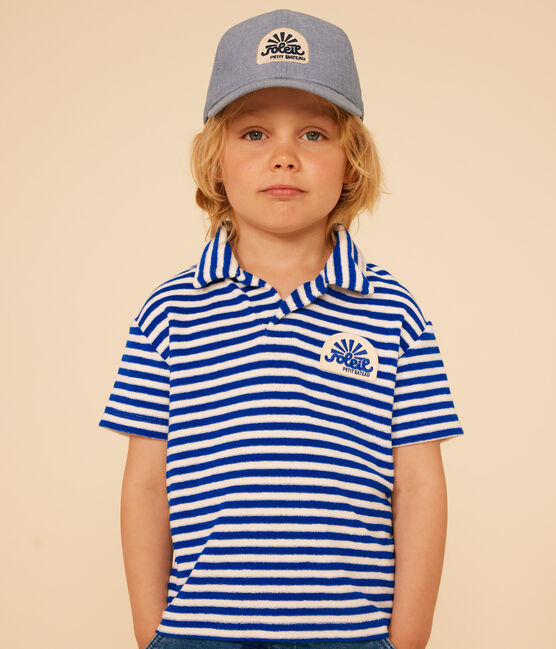 Cappellino in denim celeste bambino DENIM TRES CLAIR