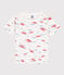 T-shirt bambino maniche corte con stampa bianco MARSHMALLOW/bianco MULTICO