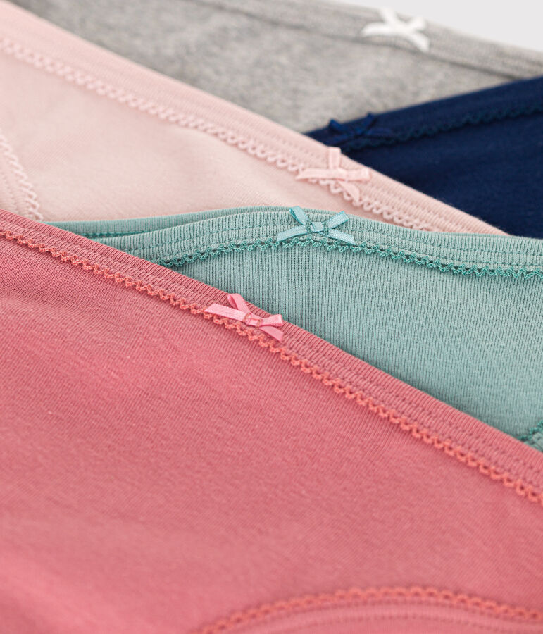 Set di 5 slip in cotone donna multicolore