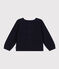 Cardigan in cotone bambina blu SMOKING