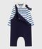 Set regalo con salopette e body in cotone neonato variante 1