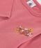 T-shirt bebè a maniche lunghe in cotone rosa ROSEWOOD