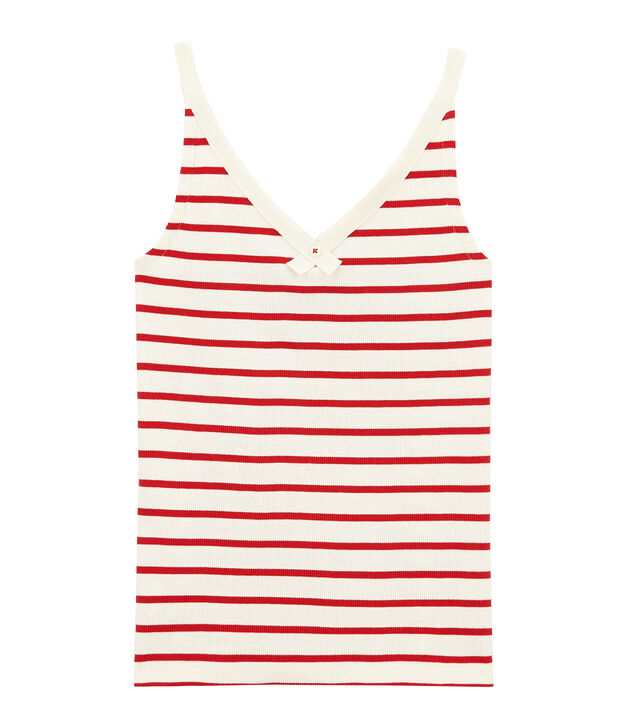 Canotte 100 anni culotte donna bianco/rosso