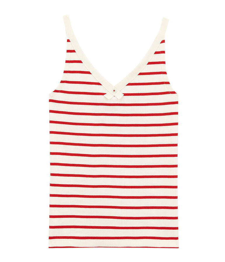 Canotte 100 anni culotte donna beige COQUILLE/rosso TERKUIT