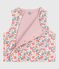 Cardigan senza maniche double face in cotone con stampa neonato bianco MARSHMALLOW/rosa JOLI