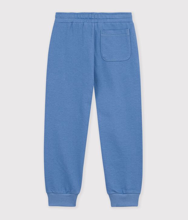 Joggers in cotone bambino blu