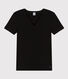 T-shirt Iconica a maniche corte a coste tinta unita donna